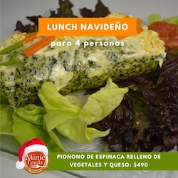 Pionono de Espinaca relleno de vegetales